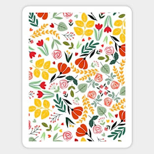 Summer floral pattern Magnet